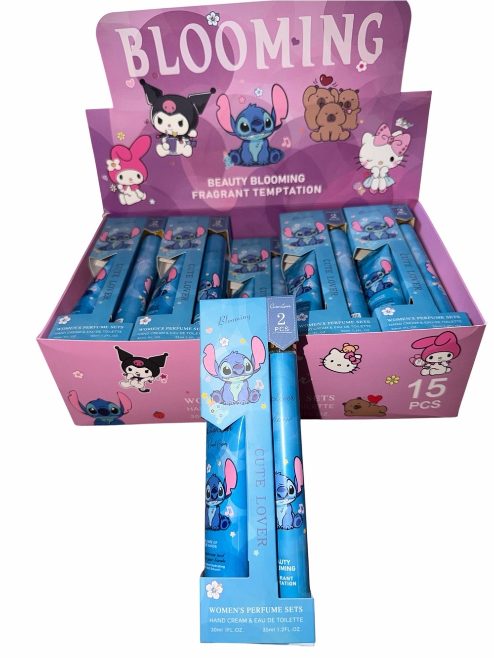 Blooming Cute Lover Women's Perfume Set stitch perfume and lotion duo